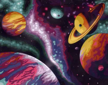 Рисование по номерам Космос обложка книги