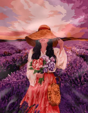 Рисование по номерам Ароматы лаванды обложка книги