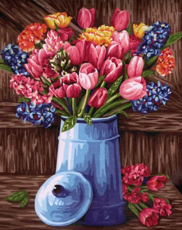 Рисование по номерам Тюльпаны обложка книги