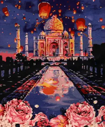 Рисование по номерам Фестиваль воздушных фонарей обложка книги