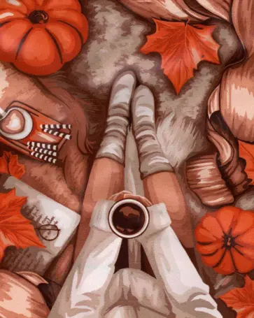 Рисование по номерам Сладкий октябрь обложка книги