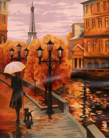 Рисование по номерам Золотая осень обложка книги