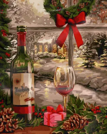 Рисование по номерам В канун праздника обложка книги