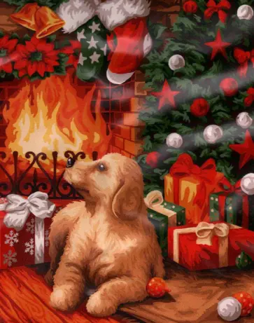 Рисование по номерам Новогодний вечер обложка книги