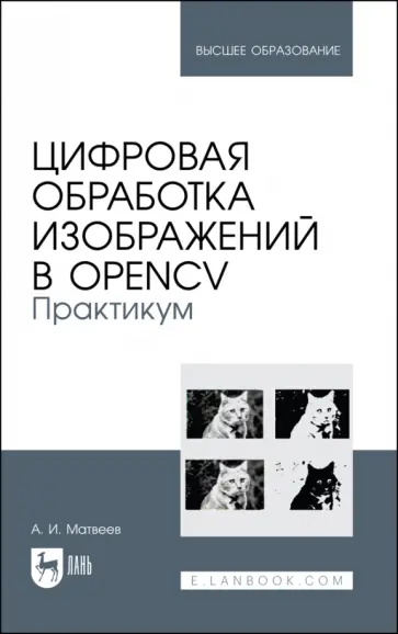 Александр Матвеев - Цифровая обработка изображений в OpenCv. Практикум. Учебное пособие обложка книги