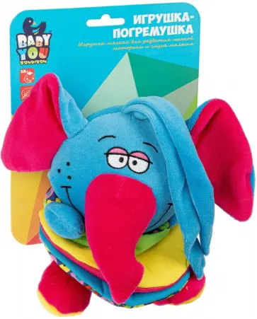 Игрушка-погремушка Слон обложка книги
