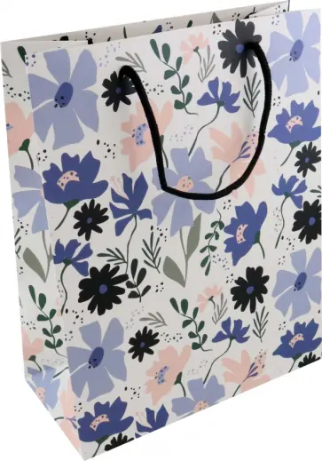 Пакет подарочный Sentiment, синие цветы обложка книги