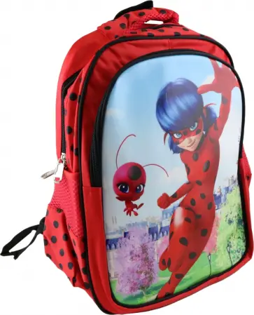 Рюкзак школьный Леди Баг, красный обложка книги
