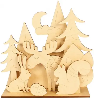 Сборная модель Звери в лесу обложка книги