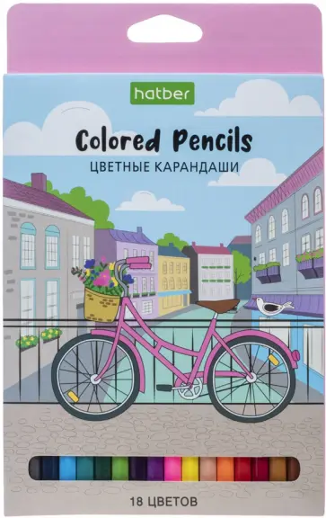 Карандаши цветные Eco. Прогулка, 18 цветов обложка книги