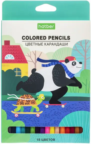 Карандаши цветные Eco. Каникулы, 18 цветов обложка книги