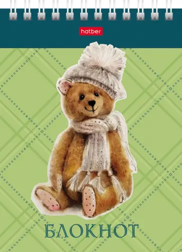 Блокнот Любимые топтыжки, 40 листов, А6, клетка, в ассортименте обложка книги