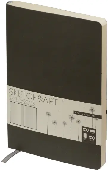 Скетчбук Original, 100 листов, А5, бежевая бумага, серый обложка книги
