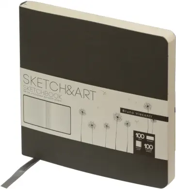 Скетчбук Original, 100 листов, бежевая бумага, серый обложка книги