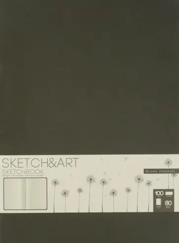 Скетчбук Original, 80 листов, бежевая бумага, серый обложка книги