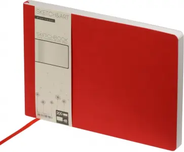 Скетчбук Horizont, 48 листов, красный обложка книги