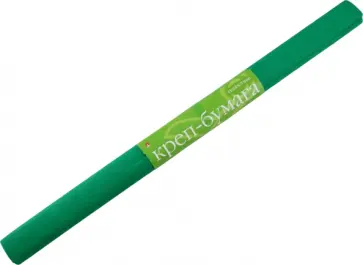 Бумага креповая, светло-изумрудная обложка книги