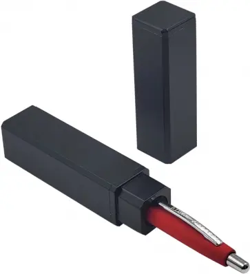 Ручка шариковая автоматическая San Remo, синяя, в прямоугольном тубусе обложка книги