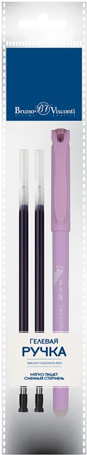 Ручка Пиши-стирай, DeleteWrite Art. Мороженки, синяя, с 2 запасными стержнями обложка книги