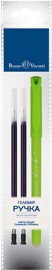 Ручка гелевая Пиши-стирай, DeleteWrite Art. Самокаты, синяя, с 2 запасными стержнями, в ассортименте обложка книги