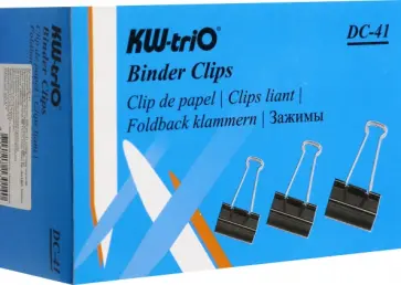 Зажимы, 41 мм., 12 шт., черные Зажимы, 41 мм., 12 шт., черные обложка книги