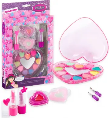 Набор детской декоративной косметики, помада, кисточки обложка книги
