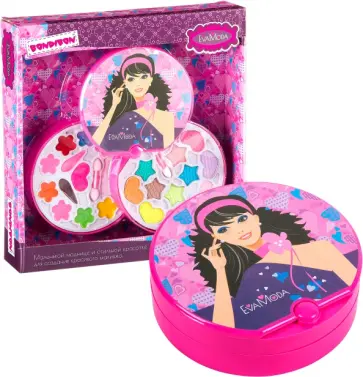 Набор детской декоративной косметики. Косметичка-диск обложка книги