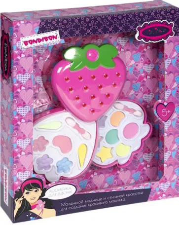Набор детской декоративной косметики. Косметичка-клубника обложка книги