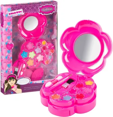 Набор детской декоративной косметики. Косметичка-цветок обложка книги