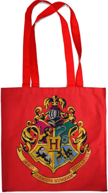 Сумка. Герб Хогвартса, красная обложка книги