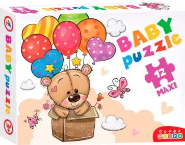 Baby Puzzle-12 Мишка и воздушные шары Baby Puzzle-12 Мишка и воздушные шары обложка книги