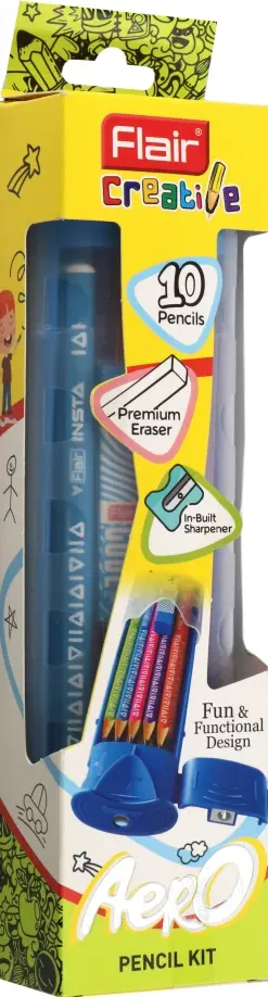 Набор чернографитных карандашей, 2B, 10 штук, точилка, ластик, в ассортименте обложка книги