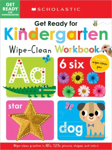 Get Ready for Kindergarten. Wipe Clean Workbook обложка книги