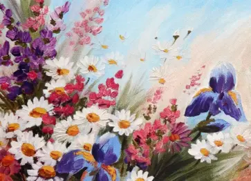 Алмазная мозаика В поле ромашек обложка книги