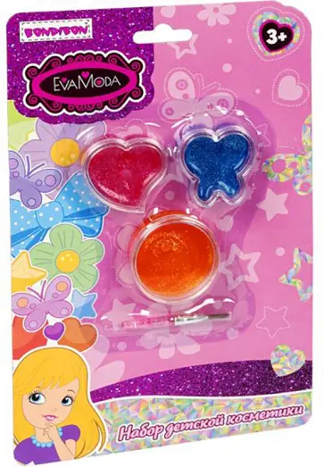 Набор детской декоративной косметики Блеск для губ, 3 штуки Набор детской декоративной косметики Блеск для губ, 3 штуки обложка книги