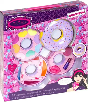 Набор детской декоративной косметики Косметичка-пончик Набор детской декоративной косметики Косметичка-пончик обложка книги