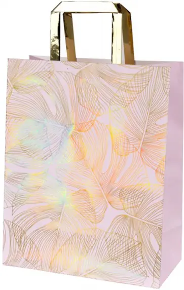 Пакет крафт Золотые листья обложка книги