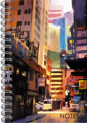 Книга для записей Bright City, 80 листов, А5, клетка обложка книги