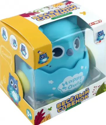 Развивающая игрушка Веселый Совенок, инерционная, в ассортименте Развивающая игрушка Веселый Совенок, инерционная, в ассортименте обложка книги