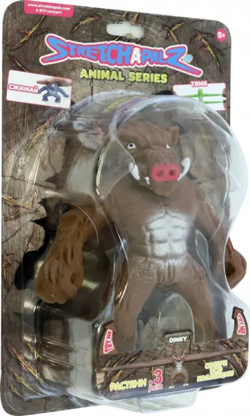 Фигурка-тянучка Animals Кабан, 14 см Фигурка-тянучка Animals Кабан, 14 см обложка книги