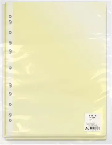 Папка-вкладыш Премиум, А4, 50 штук, в ассортименте обложка книги