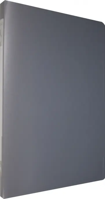 Папка с металлическим зажимом, А4, серая Папка с металлическим зажимом, А4, серая обложка книги