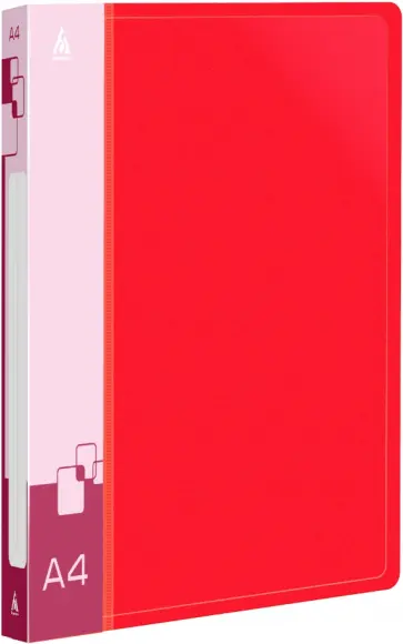 Папка с металлическим зажимом, А4, красная Папка с металлическим зажимом, А4, красная обложка книги