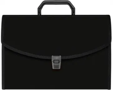 Портфель, 13 отделений, А4, черный Портфель, 13 отделений, А4, черный обложка книги