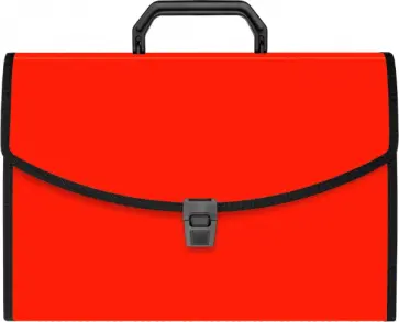 Портфель, 13 отделений, А4, красный Портфель, 13 отделений, А4, красный обложка книги