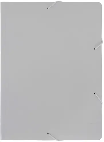 Папка на резинке, А4, серая обложка книги