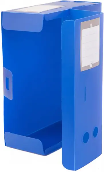 Папка-короб архивный, синяя обложка книги
