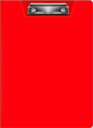 Папка клип-борд, А4, красная обложка книги