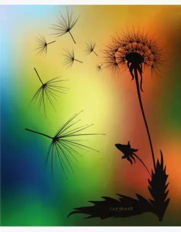 Тетрадь Одуванчик, 96 листов, линия обложка книги