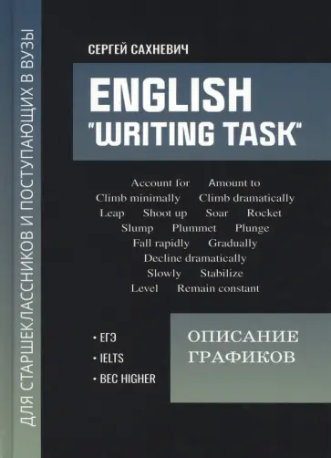 Сергей Сахневич - English "Writing task". Описание графиков обложка книги